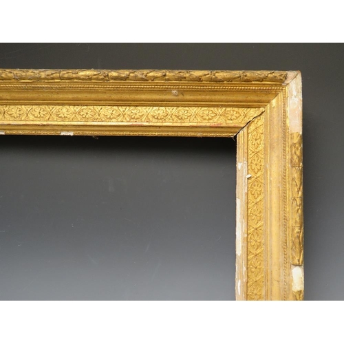 99 - TWO 19TH CENTURY GOLD FRAMES FOR RESTORATION, with inner and outer designs, Frame W 7 and 9 cm, reba... 