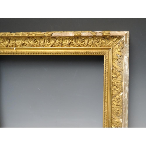 99 - TWO 19TH CENTURY GOLD FRAMES FOR RESTORATION, with inner and outer designs, Frame W 7 and 9 cm, reba... 