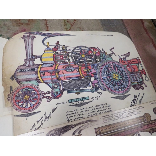 46 - A QUANTITY OF DETAILED DRAWINGS OF TRACTION ENGINES