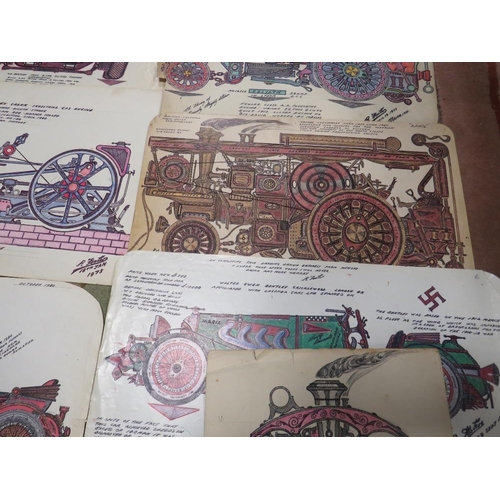 46 - A QUANTITY OF DETAILED DRAWINGS OF TRACTION ENGINES