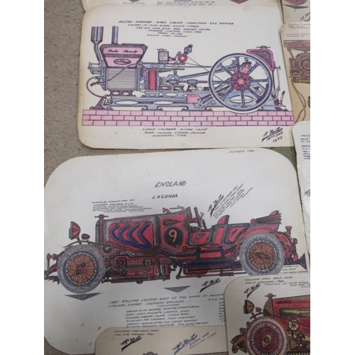 46 - A QUANTITY OF DETAILED DRAWINGS OF TRACTION ENGINES