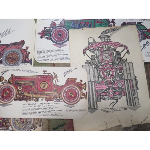 46 - A QUANTITY OF DETAILED DRAWINGS OF TRACTION ENGINES