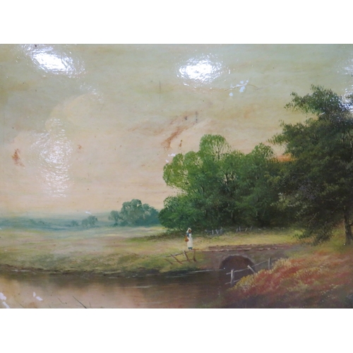 24 - A PAIR OF FRAMED OIL ON BOARD PAINTINGS BY T. WOOD A/F