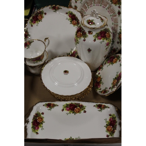 73 - THREE TRAYS OF ROYAL ALBERT OLD COUNTRY ROSES