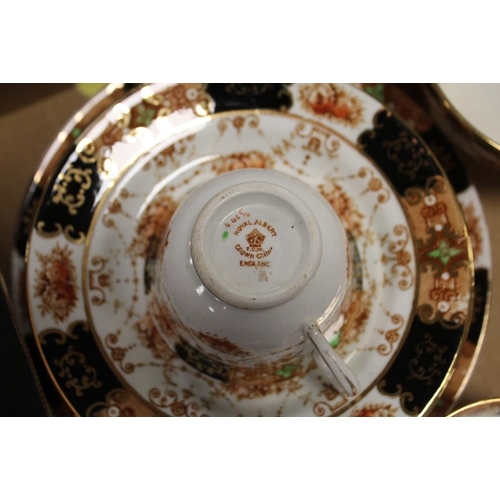 77 - A TRAY OF ROYAL ALBERT CHINA