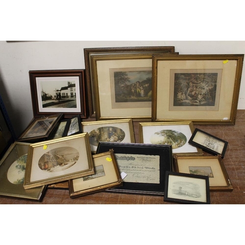 2 - A COLLECTION OF FRAMED AND GLAZED PICTURES, PRINTS AND ENGRAVINGS