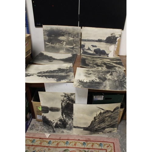 4 - A COLLECTION OF VINTAGE BLACK AND WHITE ENLARGED PHOTOGRAPHS OF SOUTH AMERICAN SCENES, A/F