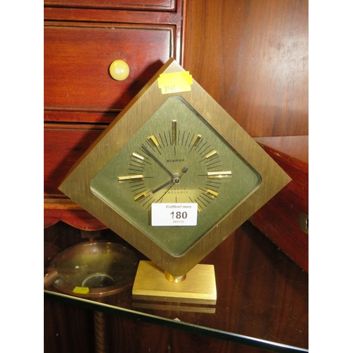 180 - A STAGIER QUARTZ EXCLUSIVE RETRO DESK CLOCK