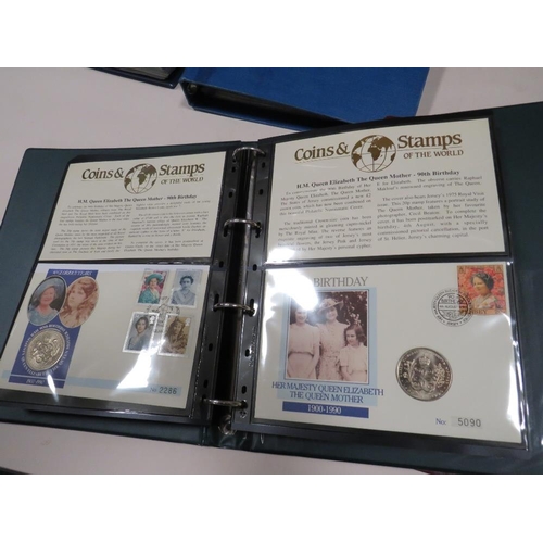 192 - A COLLECTION OF STAMP ALBUMS TO INCLUDE FIRST DAY COVERS, WORLDWIDE AND COMMEMORATIVE EXAMPLES PLUS ... 