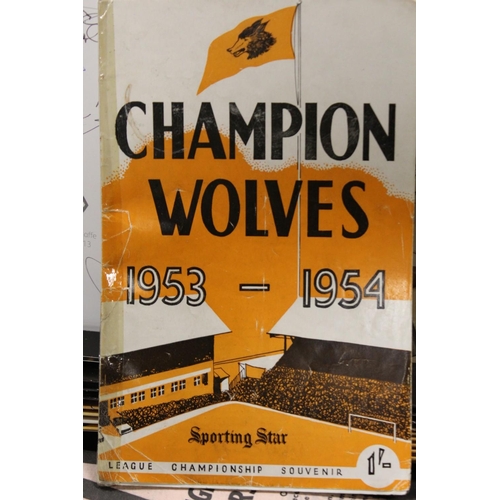 48 - A LARGE COLLECTION OF WOLVERHAMPTON WANDERERS 'WOLVES' EPHEMERA AND COLLECTABLES TO INCLUDE VINTAGE ... 