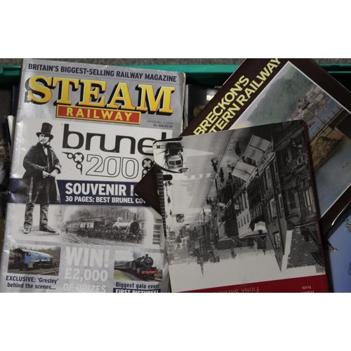 162 - THREE TRAYS OF ASSORTED STEAM RAILWAY AND CRAFT RELATED MAGAZINES ETC