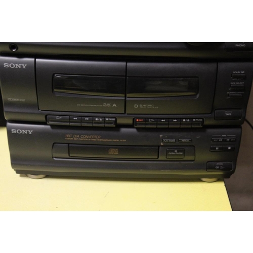 164 - A SONY STEREO SYSTEM LBT-N200 COMPACT HI FI WITH SPEAKERS