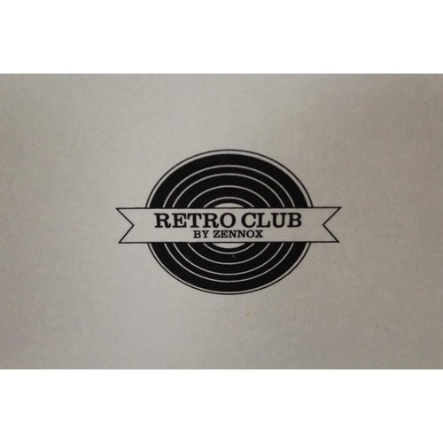 167 - A RETRO CLUB BY ZENNOX RED BRIEFCASE TURNTABLE (BOXED)