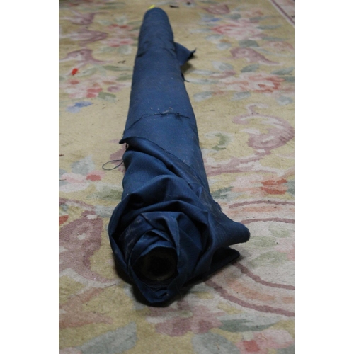 72 - A ROLL OF DARK TEAL FABRIC