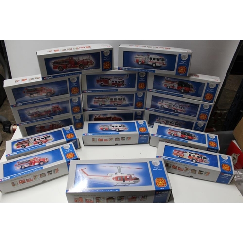 2 - SIXTEEN BOXED CORGI LIMITED EDITION FIRE ENGINES, to include US50503 Seagrave 70th Anniversary, US51... 