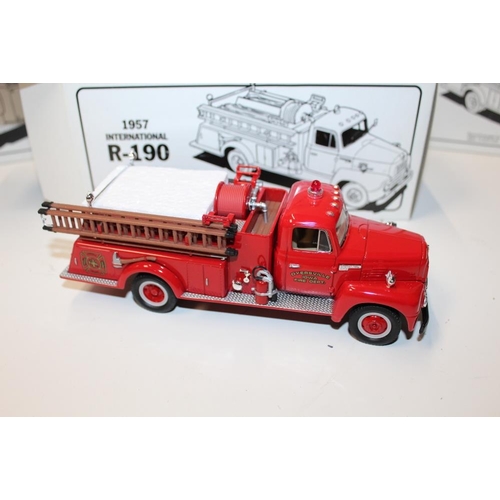 20 - EIGHT BOXED FIRST GEAR FIRE ENGINES, 1:34 scale, R190 x 5, GMC x 2, R200 x 1