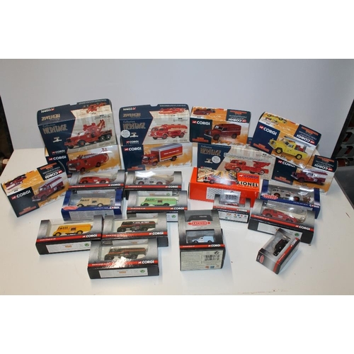 35 - TEN BOXED CORGI EMERGENCY SERVICES VEHICLES, 73501, 71203, 22703, 21801, 55602, 52402, 07410, 07417,... 