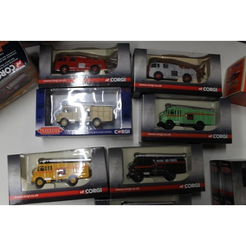 35 - TEN BOXED CORGI EMERGENCY SERVICES VEHICLES, 73501, 71203, 22703, 21801, 55602, 52402, 07410, 07417,... 