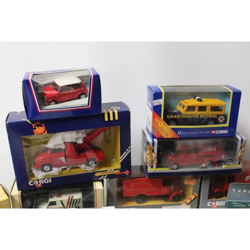 41 - THIRTEEN BOXED CORGI EMERGENCY VEHICLES, to include limited edition Vanguard Jaguar XJ12 VA08614, li... 