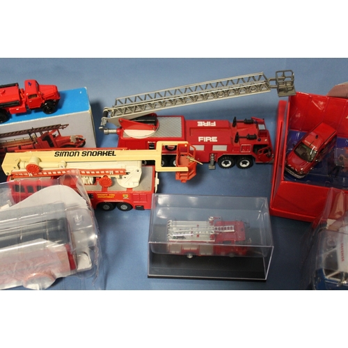 70 - TWENTY EMERGENCY SERVICE VEHICLES, to include Volvo Fire Truck 1928 1:43 scale, Corgi Tronic TL Fire... 