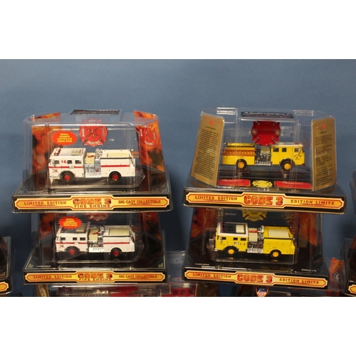 126 - TWENTY FIVE BOXED CODE 3 COLLECTABLES EMERGENCY SERVICE VEHICLES, all limited edition, 1:64 scale, t... 