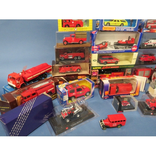 149 - THIRTY FIVE BOXED EMERGENCY SERVICE VEHICLES, makes include Matchbox, Verem, Siku, Liberty etc.