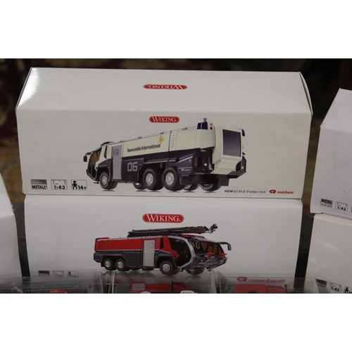 167 - FORTY FOUR BOXED WIKING EMERGENCY SERVICE VEHICLES, mainly 1:87 scale, 5 x 1:34 scale