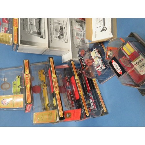 91 - SIXTEEN BOXED CODE 3 COLLECTIBLES FIRE ENGINES, all limited edition, to include Honolulu Aerial Ladd... 