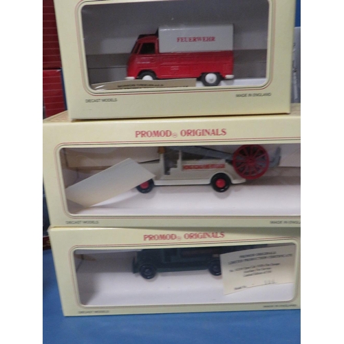 247 - NINE BOXED 1:50 SCALE FIRE BRIGADE MODELS, three boxed limited edition Promod original fire related ... 