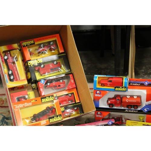 203 - TWENTY THREE BOXED SOLIDO EMERGENCY SERVICES VEHICLES,