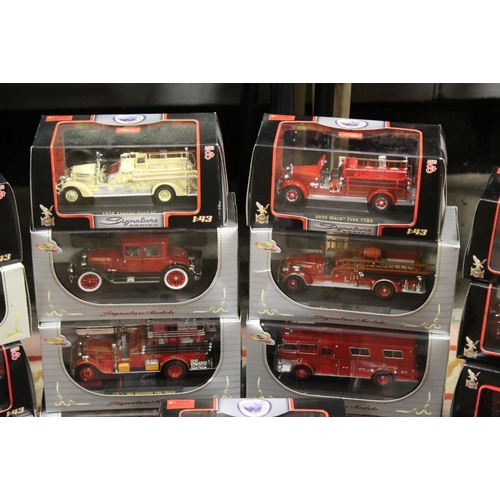 215 - TWENTY BOXED SIGNATURE FIRE ENGINES