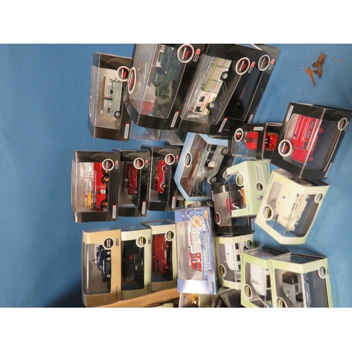 255 - SIXTY BOXED OXFORD DIE CAST EMERGENCY SERVICES VEHICLES - MAINLY FIRE ENGINES, all 1:76 scale