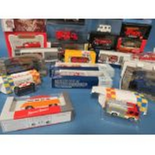 145 - TWENTY SIX BOXED VEHICLES - MAINLY FIRE RELATED MODELS, to include Milestone, Abrex, Hornby, Carrama... 