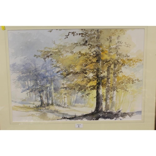 8 - A PAIR OF FRAMED AND GLAZED JOHN R HARRIS RURAL WATERCOLOURS