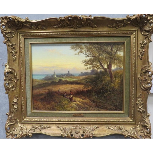 153 - WALTER WILLIAMS (act. 1841-1880). 'Folkestone', signed lower right and dated 1880, oil on canvas, gi... 