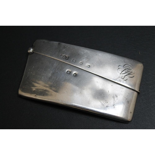 387 - A HALLMARKED SILVER CARD CASE - BIRMINGHAM 1894, W 8 cm