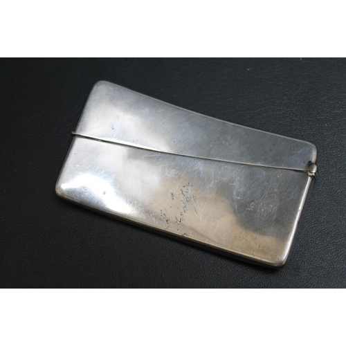 387 - A HALLMARKED SILVER CARD CASE - BIRMINGHAM 1894, W 8 cm