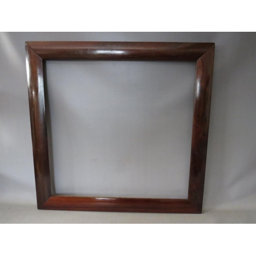 42 - THREE 19TH CENTURY ROSEWOOD FRAMES, average frame W 6 cm, smallest rebate 70 x 53 cm, largest rebate... 