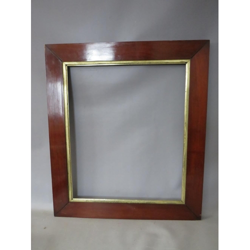 44 - THREE 19TH CENTURY ROSEWOOD FRAMES WITH SLIPS, average frame W 6.5 cm, smallest rebate 43 x 36 cm, l... 