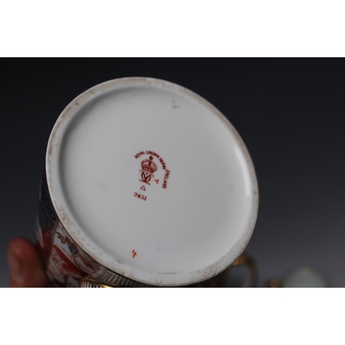 453 - A COLLECTION OF ROYAL CROWN DERBY PORCELAIN OLD IMARI PATTERN TEAWARE, pattern No 2451, comprising t... 