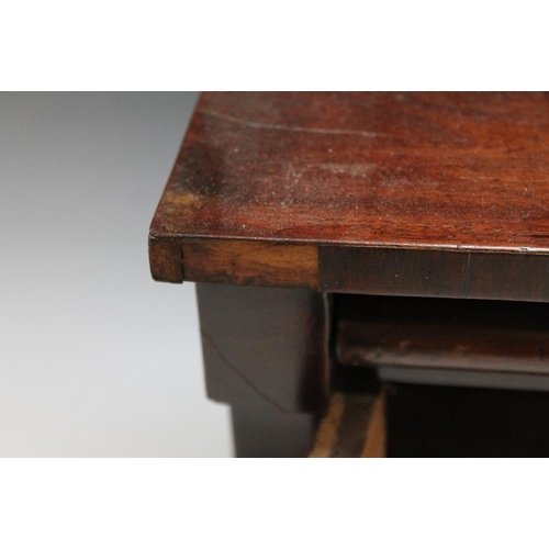 482 - A MAHOGANY MINIATURE SIDEBOARD, W 35 cmCondition Report:some losses and damage to veneer... 