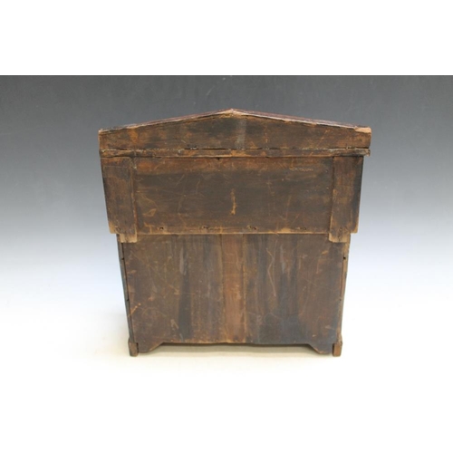 482 - A MAHOGANY MINIATURE SIDEBOARD, W 35 cmCondition Report:some losses and damage to veneer... 