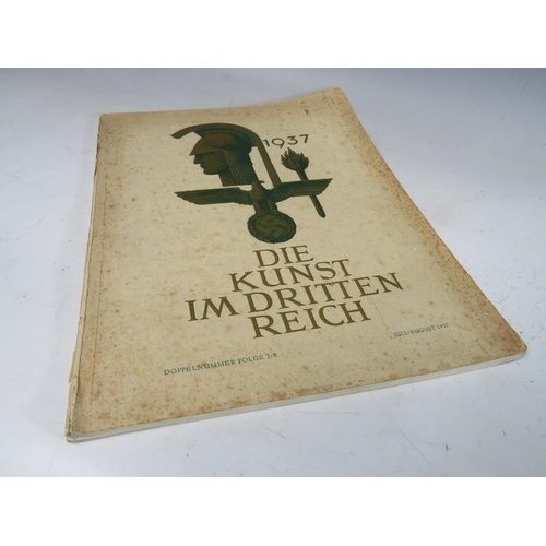 511 - A RARE FIRST LARGE FORMAT EDITION OF THE NAZI ART MAGAZINE DIE KUNST IM DRITTEN REICH, (THE ARTS IN ... 