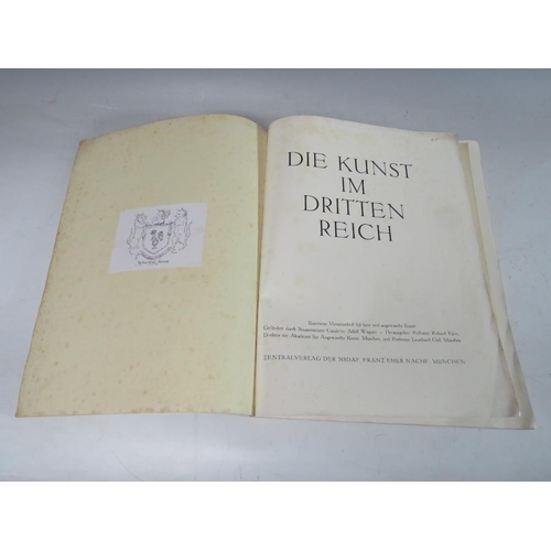 511 - A RARE FIRST LARGE FORMAT EDITION OF THE NAZI ART MAGAZINE DIE KUNST IM DRITTEN REICH, (THE ARTS IN ... 