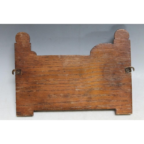 538 - A NOVELTY PIPE RACK IN THE FORM OF A GATE, W 24 cm