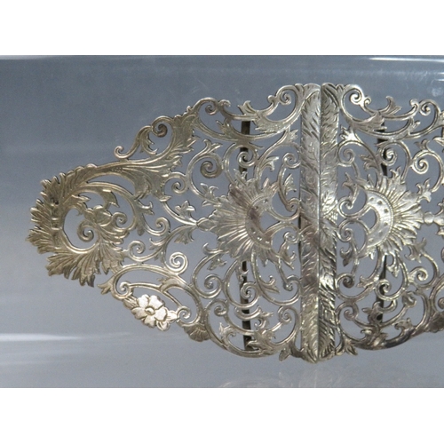 219 - A HALLMARKED SILVER NURSES BELT BUCKLE, together with a white metal marcasite set R.A.F sweetheart b... 