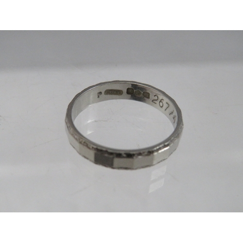 226 - TWO PLATINUM RINGS, approximate combined weight 7.5 g