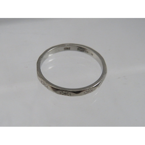 226 - TWO PLATINUM RINGS, approximate combined weight 7.5 g