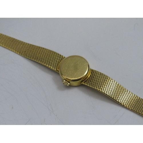 312 - AN 18CT GOLD LADIES OMEGA WRISTWATCH, Dia. 1.7 cm