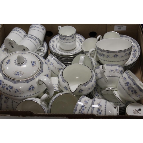 87 - A TRAY OF WEDGWOOD 'GARDENIA' TEA WARE A/F